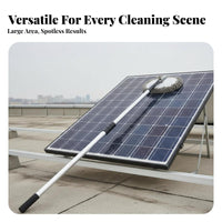Photovoltaic Panel Cleaning Brush Ladder Telescopic Cleaning Brush Versatile Extendable Pole Duster for Homeowners, Adults, Walls, Glass Panes