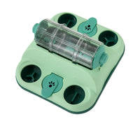 Mental-Stimulating Slow Feeder Puzzle Boredom-Relief Dog Puzzle Toy Indoor Slow Feeder with Clear Chamber Long-Lasting for Dogs