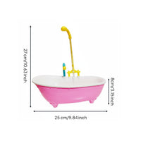 Encourages Natural Bathing Miniature Bird Bathtub Battery Operated Automatic Parrot Shower Electric Bird Bath Basin for Parrots, Small Birds