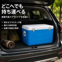 Cooler Box, 55L Large Capacity, Foam Insulated Bag, Suitable for Fishing, Outdoor, Camping