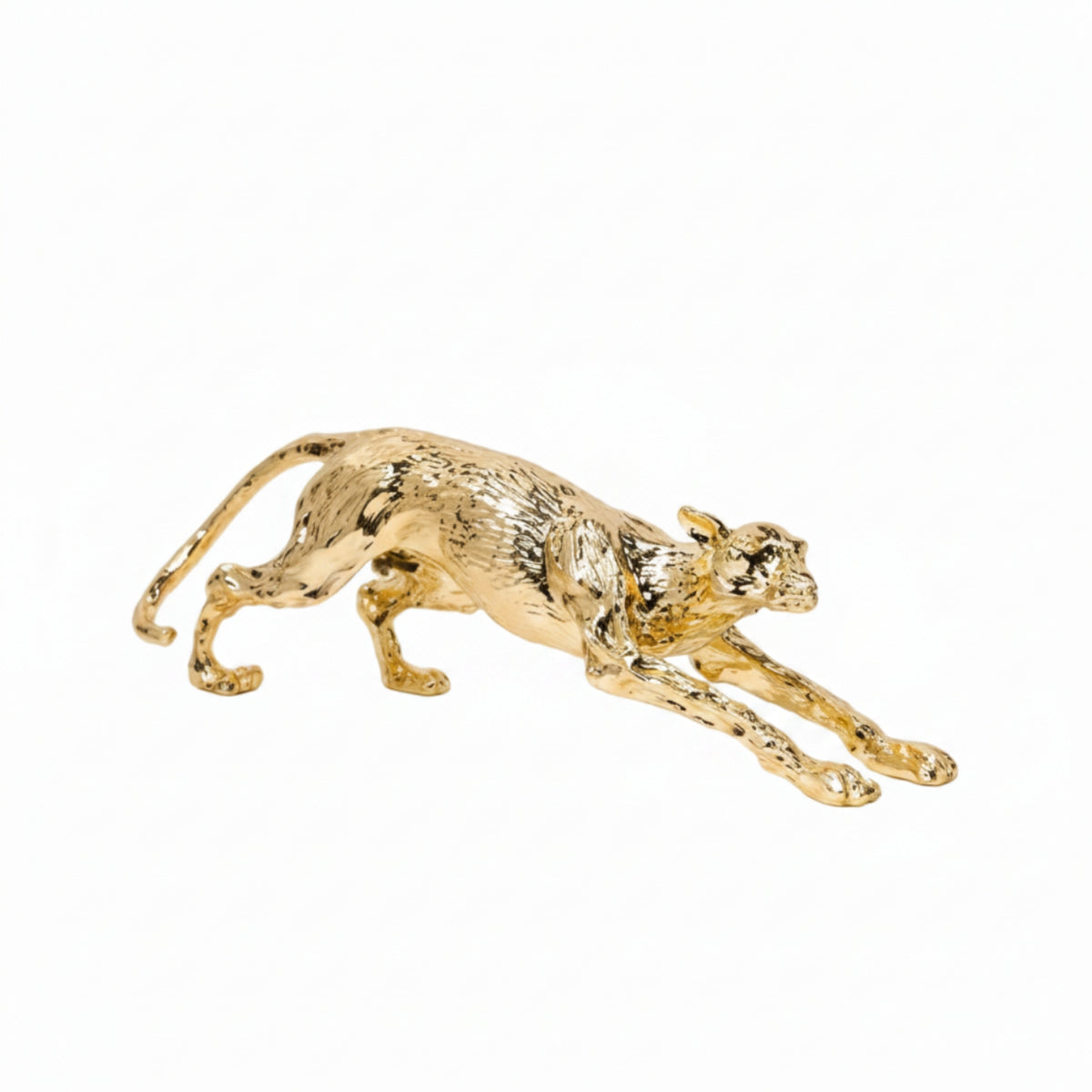 Leopard Sculpture Sleek Leopard Statue Elegant for Office, Art Collectors