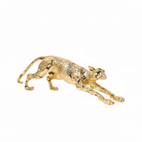 Leopard Sculpture Sleek Leopard Statue Elegant for Office, Art Collectors