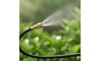Misting Kit with Brass Nozzles DIY Misting System with Strainer Compatible Drips Irrigation Kit for Gardeners, Greenhouse