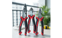 3 Pieces Pliers Assortment Precision Pliers Set Hand Tools Versatile Long-Lasting for DIYers, Home Repairs, Workshop
