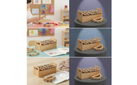 Wooden Hand Bell with Box Comfortable Grip Sleigh Bells Easy to Learn Instrument for Students, Classroom, Kindergarten, Music Therapy