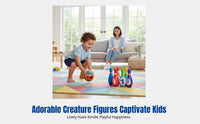 Kids Durable Bowling Set, PU Material, Interactive Toy, Parent-Child Game, Indoor Outdoor Sports