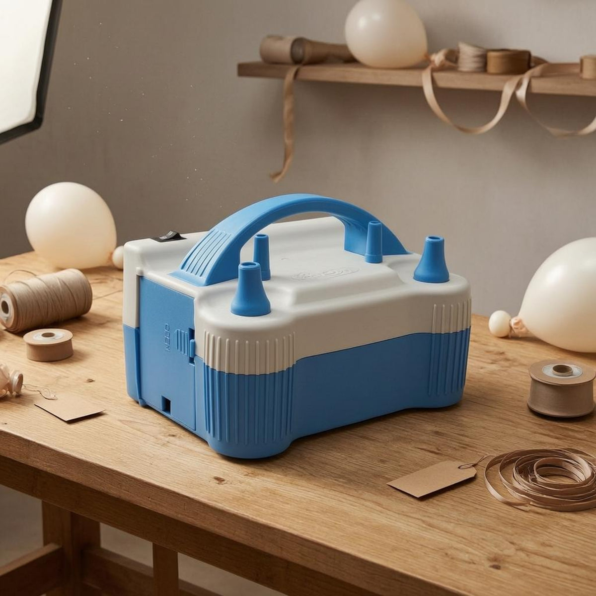 Arched Handle Electric Balloon Pump Compact Electric Balloon Inflator Portable