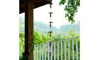 Handmade Hand-Painted Fungus Drop Chain Weather-Resistant Fungus Rain Chain Water Feature Downspout Replacement Soothing Sound for Villa, Sunroom