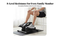 Adjustable Resistance Mini Elliptical Machine Compact Design Portable Stepper Machine Low Effect Mini Elliptical Leg Exerciser Use Sitting or Standing for Seniors, Office Workers