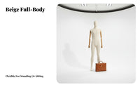 Long-Lasting Construction Full Body Male Mannequin Stable Metal Base Textile Wrapped Mannequin Lightweight Design Male Clothing Figure Korean Design for Shop Owners, Visual Merchandisers, Fashion Designers, Trade Exhibition, Shopping Mall, Exhibition