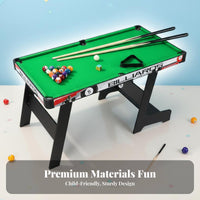 children's Billiard Set Parent-Child Interaction Mini Pool Table Space-Saving Desktop Billiard Table for Family, Parents, Indoor, Playroom, Dorm Room