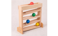 Wooden Ball Tracker Educational Ball Tracker with Ramp Smooth for Daycare