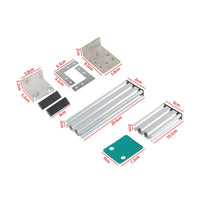 Adjustable L-Shaped Bracket with Mounting Plates Rigid Handbrake Mount Bracket Firm Handbrake Mount Easy to Install for Desk Setup