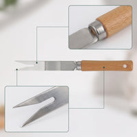 Stainless Steel Weeding Tool Handheld Hand Weeder Long-Lasting Soil Loosener Heavy Duty for Bonsai