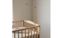 Minimalist Adjustable Crib Mobile Arm Sturdy Support Wooden Crib Mobile Stand Stable Base for Newborns, Infants