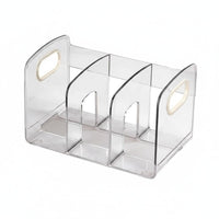 Clear Book Organizer Extendable Sections Sturdy Base for Student Desks