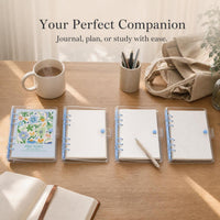 PVC Transparent Loose-Leaf Notebook with Soft Cover for Journaling and Notes