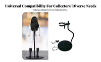 1/6 Scale Figure Stand Bendable Flexible Action Figure Stand Adjustable Model Support Base Detachable Model Support Base
