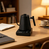 Matte Black Electric Gooseneck Kettle 304 Stainless Steel Gooseneck Electric Kettle Precision Pour Water Boiler Digital Thermostat for Coffee Lovers, Baristas, Kitchen, Office