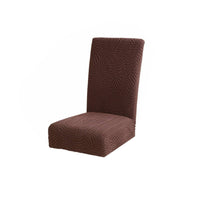Stretch Chair Cover Leaf Pattern Jacquard Chair Cover Slipcover with Elastic Bottom Full-Coverage for Dining Room, Home Refresh
