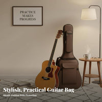 41 Inch Folk Guitar Bag Thick Padding 41 Inch Guitar Bag Musical Instrument Accessory Neck Support Pillow Water-Resistant