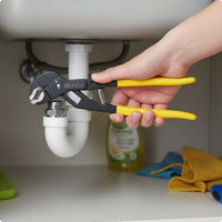 Adjustable Wrench Yellow Coated Handles Gripping