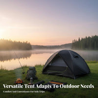 Aluminum Alloy Frame Elevated-Ground Tent Portable Camp Cot Tent Mesh Protection Single Person Shelter Windproof for Solo Travelers, Outdoor Enthusiasts, Fishing, Backpacking, Outdoors, Survival Situations