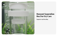 Guppy Breeding Hatchery Double Mesh Design Buoyant Breeder Box Buoyant Aquatic Breeder Box Easy to Clean Fry Breeding Hatchery