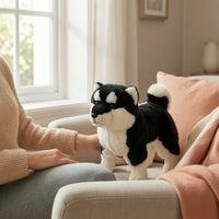 Akita Inu Stuffed Toy Soft Akita Dog Stuffed Toy Standing for Bedroom Decor