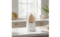 One-Button Electric Egg Shaker Automatic Egg Scrambler with Dome Cover Portable Gadget Built in Battery for Home Cooks