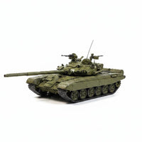 T-72A Tank Model Simulation 1:43 Tank Model Battle Machine Copy for Shelf, Desk