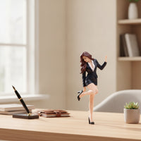 Realistic Resin Female Figurine Detailed Miniature Female Figurine Authentic Collectible for Display Shelf