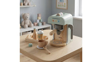 Wooden Coffee Machine Toy Safe Wooden Coffee Maker Toy Pastel for Nursery, Kids