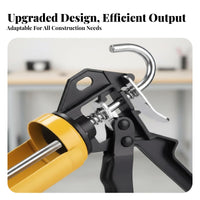 Silicone Labor-Saving Design Caulking Tube Dispenser Effortless Flow Long-Lasting Metal Construction for DIYers, Home Repair