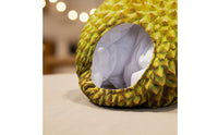 Soft Durian Head Cover Party Prop Durian Shaped Hood Hat Realistic Fruit Pattern Costume Headpiece for Parties