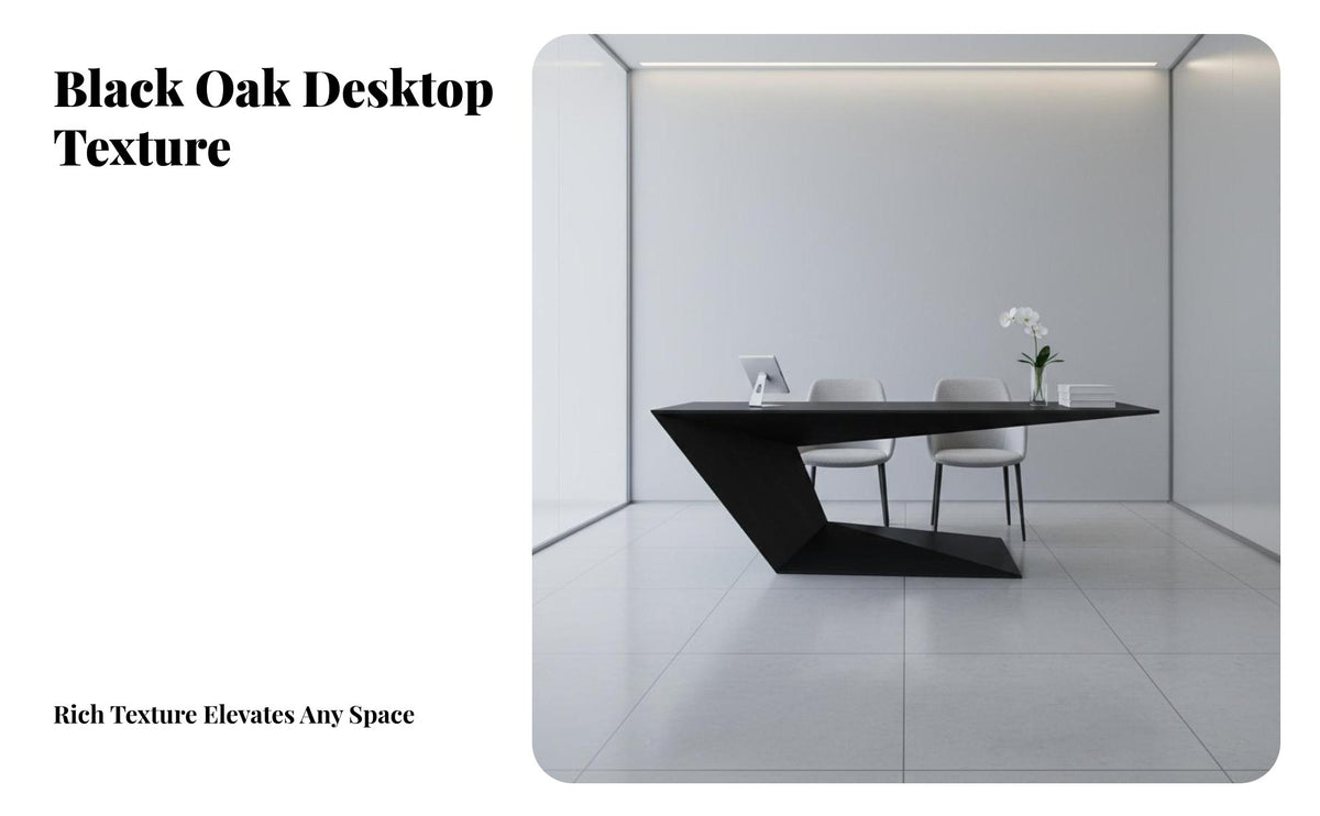 Large Work Desk Modern Design Sculptural Base Desk lustrous Finish Writing Table for Professionals, telecommuting Workers, Study Room, Reception Area, Bedroom