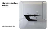 Large Work Desk Modern Design Sculptural Base Desk lustrous Finish Writing Table for Professionals, telecommuting Workers, Study Room, Reception Area, Bedroom
