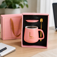 55°C Coffee Mug Warmer with Ceramic Mug Gift Set