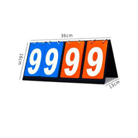 Flip Scoreboard Easy to Read Manual Game Scoreboard Stable Design Portable Score Keeper for Tournaments, Indoor