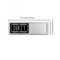 Dishwasher Clean Dirty Sign Sliding Clean Dirty Sign Dishwasher Indicator Reversible Acrylic for Busy Families, Kitchen