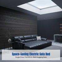 modernperiod Electric Sofa, Genuine Leather Recliner, Space-Saving, Multi-Functional Sofa Bed, Remote Control
