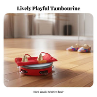 Lightweight Design Ribboned Tambourine Portable chime Drum with Ribbons Traditional and design Dance Accessory Easy to Play for Childregardingn, artists, Beginners, regardinghearsal, Party, Photo Shoots, Karaoke