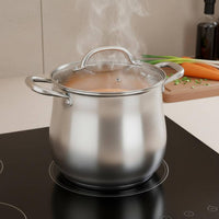 Large Stainless Steel Soup Pot Thickened Construction Stainless Steel Stock Pot Large Stockpot with Lid Even Heat Distribution