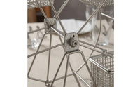 Rotating Wheel Snack Rack Stainless Steel Rotating Wheel Snack Stand Wire Basket Rack Tabletop