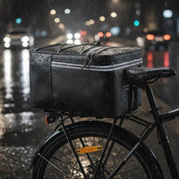 Bike Rear Seat Bag Water Resistant Cycle Trunk Bag Large Capacity Biking Accessory for Cyclists, Commuters, Night Riding