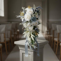 Photo Prop Waterfall Bridal Floral Arrangement Romantic Design Cascading Bridal Floral Arrangement Elegant for Brides