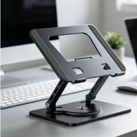 Laptop Stand Ergonomic Laptop Stand with Rotating Base Non-Slip for Professionals, Students