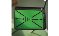 Velvet Golf Hitting Mat with Ball Tray Compact Golf Hitting Mat with Rubber Base Portable Non-Slip for Golfers, Beginners, Home, Backyard