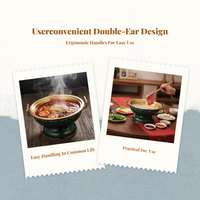 Large-capacity enamel hot pot