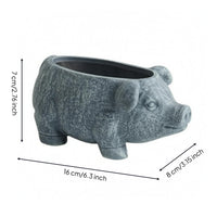 Piggy Planter Open Top Pig-Shaped Planter Small Plants